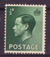 Grande Bretagne - Great Britain - Großbritannien 1936 Y&T N°205 - Michel N°193 *** - 0,5p Edouard VIII - Unused Stamps