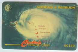 54CATF Hurricane  Luis EC$20 - Antigua E Barbuda