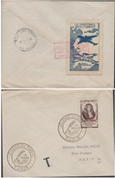 TUNISIE  1947  FDC  JOURNEE DU TIMBRE + LABEL AVIATION   Réf  N 290  See 3  Scans - Cartas & Documentos