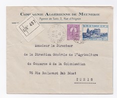 ENVELOPPE RECOMMANDEE DE TUNIS  POUR TUNIS DU 15/06/1935 - Cartas & Documentos
