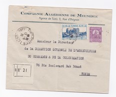 ENVELOPPE RECOMMANDEE DE TUNIS  POUR TUNIS DU 13/06/1935 - Cartas & Documentos