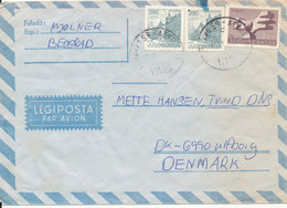 Yugoslavia Air Mail Cover Sent To Denmark - Luchtpost