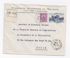 ENVELOPPE RECOMMANDEE DE TUNIS POUR TUNIS DU 15/02/1935 - Cartas & Documentos