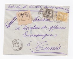 ENVELOPPE RECOMMANDEE DE SFAX POUR TUNIS DU 03/10/1936 - Cartas & Documentos