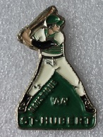 Pin's Baseball Moustique St-Hubert . 33X52 Mm . Superbe Pin's Gros Et épais - Honkbal