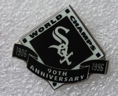 Pin's Baseball Sox World Champs 1906/1996 . 30X32 Mm . Superbe - Baseball