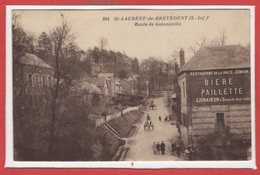 BRASSEIE - BIERE -- St Laurent De Brévedents - Route De Gainneville  - Bierre Paillette - Advertising