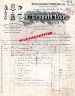 BELGIQUE- GILLY -JENSON- FACTURE VVE LEOPOLD FRERE- TUYAUTERIES CHAUDRONNERIE CUIVRE-ACIER-TUYAU-1919 - Artesanos