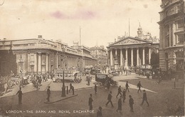 CPA Angleterre LONDON  THE BANK AND ROYAL EXCHANGE - London Suburbs