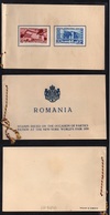 ROUMANIE / 1939 EXPOSITION  DE NEW YORK - CARNET DE PRESENTATION (ref 5426b) - Lettres & Documents