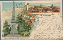 Ansichtskarten: Bayern: ANSBACH (alte PLZ 8800), Kleine Garnitur Mit 22 Historischen Ansichtskarten - Sonstige & Ohne Zuordnung