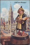 Ansichtskarten: Bayern: MÜNCHEN STRASSENBAHN Am Marienplatz, über 280 Historische Ansichtskarten Mit - Autres & Non Classés