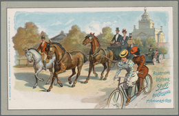 Ansichtskarten: Bayern: MÜNCHEN, Allgemeine Deutsche Sport-Ausstellung 1899, Kleines Lot Mit Dekorat - Autres & Non Classés