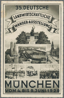 Ansichtskarten: Bayern: MÜNCHEN, Ausstellungs- Und Ereigniskarten Aus Dem Jahr 1929, Eine Interessan - Autres & Non Classés