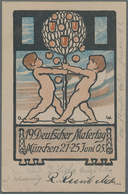 Ansichtskarten: Bayern: MÜNCHEN, Ausstellungs- Und Ereigniskarten Aus Den Jahren 1904 Und 1905, Ein - Autres & Non Classés