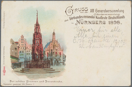 Ansichtskarten: Bayern: NÜRNBERG (8500): 1898/1940 Ca., Nürnberger Hauptmarkt, Sammlung Von Ca. 200 - Sonstige & Ohne Zuordnung