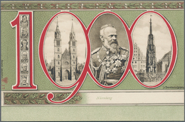 Ansichtskarten: Bayern: NÜRNBERG (8500): 1900/1935 Ca., Sammlung Von Ca. 270 Ansichtskarten S/w Und - Autres & Non Classés