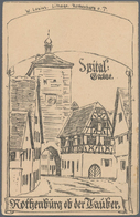 Ansichtskarten: Bayern: ROTHENBURG OB DER TAUBER (alte PLZ 8803), Kleine Garnitur Mit 8 Künstlerlith - Other & Unclassified