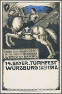 Ansichtskarten: Bayern: WÜRZBURG (alte PLZ 8700), Sehr Dekorative Partie Mit 38 Historischen Ansicht - Autres & Non Classés