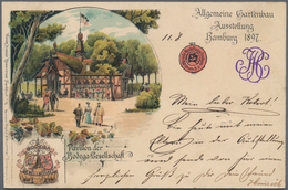 Ansichtskarten: Hamburg: ALLGEMEINE-GARTENBAU-AUSSTELLUNG 1897, 36 Unterschiedliche Ausstellungskart - Autres & Non Classés