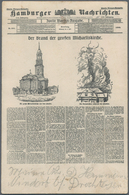 Ansichtskarten: Hamburg: ZEITUNGSKARTEN, Kleine Garnitur Mit 5 Unterschiedlichen Ansichtskarten "Der - Sonstige & Ohne Zuordnung