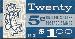 UNITED STATES (USA), 1963, Booklet 112, $1,  Michel 67xb - 1941-80