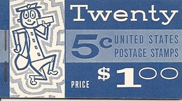 UNITED STATES (USA), 1964, Booklet 113, $1,  Michel 68x - 2. 1941-80