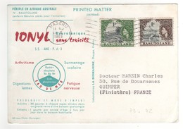 Timbre , Stamp  Yvert N° 72 , 73  Sur Cp , Carte , Postcard Du 29/10/1963 - 1933-1964 Kolonie Van De Kroon