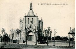 N°69731 -cpa Le Havre -église Ste Cécile- Graville- - Graville