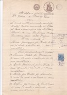 ITALIE / ITALY / ACTE NOTAIRE / LIGURIE / PIEVE DI TECO / TIMBRES / 1925 - Revenue Stamps