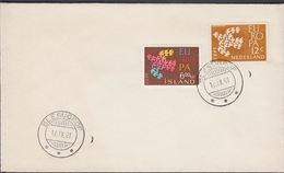 BLESUGROF 17. IX. 61 1961. Europe. CEPT. 6 Kr. + 12 C. NEDERLAND (Michel 355) - JF310157 - Briefe U. Dokumente