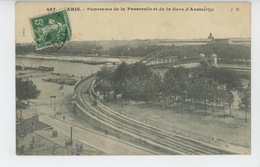 PARIS - XIIIème Arrondissement - Panorama De La Passerelle Et De La Gare D'Austerlitz - Arrondissement: 13