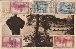 CP OUAGADOUGOU 1942 Affranchissement Multiple - Storia Postale