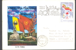 75834- ROMANIAN SOCIALIST REPUBLIC NATIONAL DAY PHILATELIC EXHIBITION, SPECIAL COVER, 1984, ROMANIA - Cartas & Documentos