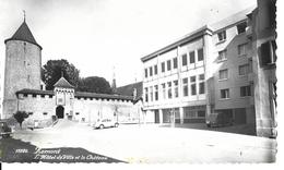 FRIBOURG ROMONT * RARE* L'HOTEL DE VILLE Pas écrite - 2 CV CITROEN FR 16225 - VW COCCINELLE - évent. PEUGEOT FR 13405 - Romont