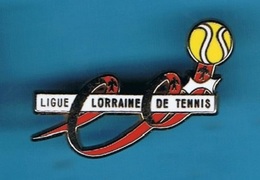 1 PIN'S  //    ** LIGUE LORRAINE / DE TENNIS ** . (Arthus Bertrand Paris) - Arthus Bertrand