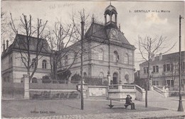 F94-021 GENTILLY - LA MAIRIE - EDITION CORNET, TABAC - CIRCULE EN 1915 - Gentilly