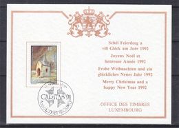 Luxembourg - Carte Postale De 1991 - Oblit Caritas 91 - Chapelle - Briefe U. Dokumente