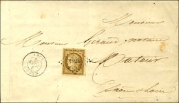 PC 1824 / N° 1 Belles Marges Apposé Sur PP Encadré Càd T 15 MACON (70) Sur Imprimé Complet Pour Matour. 1852. Rare Assoc - 1849-1850 Cérès