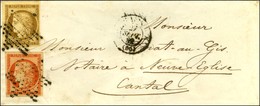 Etoile / N° 1 + 5 Càd PARIS (60) Sur Lettre 2 Ports Pour Neuve Eglise. 1852. - TB. - R. - 1849-1850 Cérès