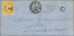 PC 1870 / N° 13 Càd T 15 MARCILLY-LE-HAYER 9 Sur Lettre Locale. Au Recto, CL Rouge. 1858.- SUP. - 1853-1860 Napoléon III.