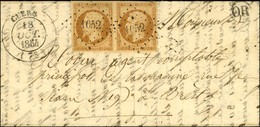 PC 1052 / N° 13 Paire Càd T 14 CUERS (78). 1854. - TB / SUP. - 1853-1860 Napoléon III.