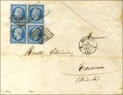 PC 1896 / N° 14 Type II Bloc De 4 Càd 4 MARSEILLE 4 (12). 1862. - TB. - R. - 1853-1860 Napoleone III