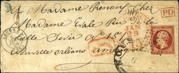 PC 2887 / N° 17 Càd T 15 SEURRE (20) Sur Lettre Pour La Nouvelle Orléans. 1859. - TB. - 1853-1860 Napoleon III