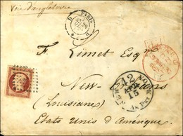 Losange D / N° 17 Càd D PARIS D / * Sur Lettre Pour La Nouvelle Orléans. 1857. - TB. - 1853-1860 Napoleone III
