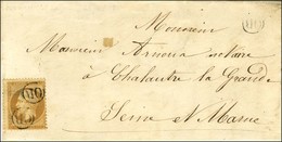 OR (2 Frappes) / N° 21 Sur Lettre Avec Texte Daté De Nogent Sur Seine Le 24 Avril 1864 Adressée Localement à Chalantre L - 1862 Napoléon III.