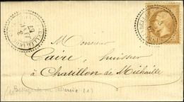 Càd T 22 BELLEGARDE-S-VALSERINE (1) / N° 21 Sur Lettre Locale Pour Chatillon De Michaille. 1867. - TB / SUP. - 1862 Napoléon III.