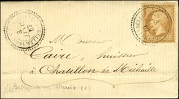 Càd T 22 BELLEGARDE-S-VALSERINE (1) / N° 21 Sur Lettre Locale Pour Chatillon De Michaille. 1867. - TB / SUP. - 1862 Napoleone III