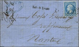 GC 2602 / N° 22 Griffe Linéaire Boîte De Lorient Sur Lettre Avec Texte Daté De Redon Pour Nantes, Au Verso Càd D'arrivée - 1862 Napoléon III