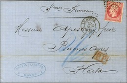 GC 1769 / N° 24 Càd T 15 LE HAVRE (74) Sur Lettre Pour Buenos Aires. 1867. - TB / SUP. - 1862 Napoleon III